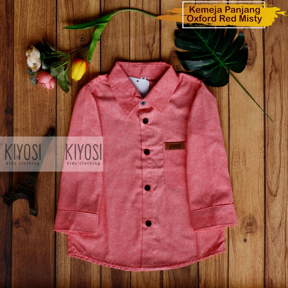 KIYOSI Kemeja Oxford Polos Anak Kemeja PANJANG Anak Best Seller 0-6 Tahun