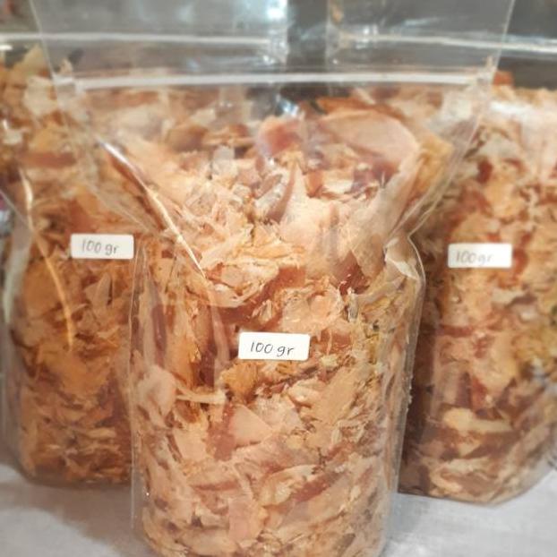 

Terlaris KATSUOBUSHI / CAKALANG SERUT ECER 100gr