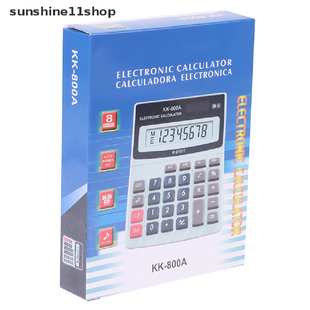 Sho Kalkulator Grosir Pabrikan Baru KK-800A Metal Desktop Font Wide Calculator N