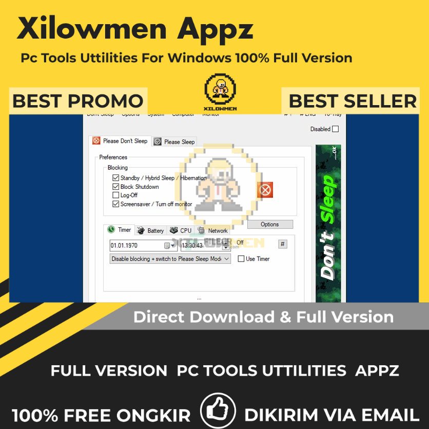 [Full Version] Don’t Sleep Pro PC Tools Software Utilities Lifetime Win OS