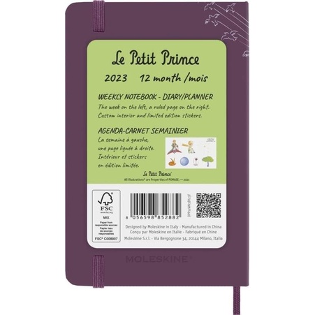 

Moleskine 2023 Limited Edition Little Prince Weekly Pocket Planner