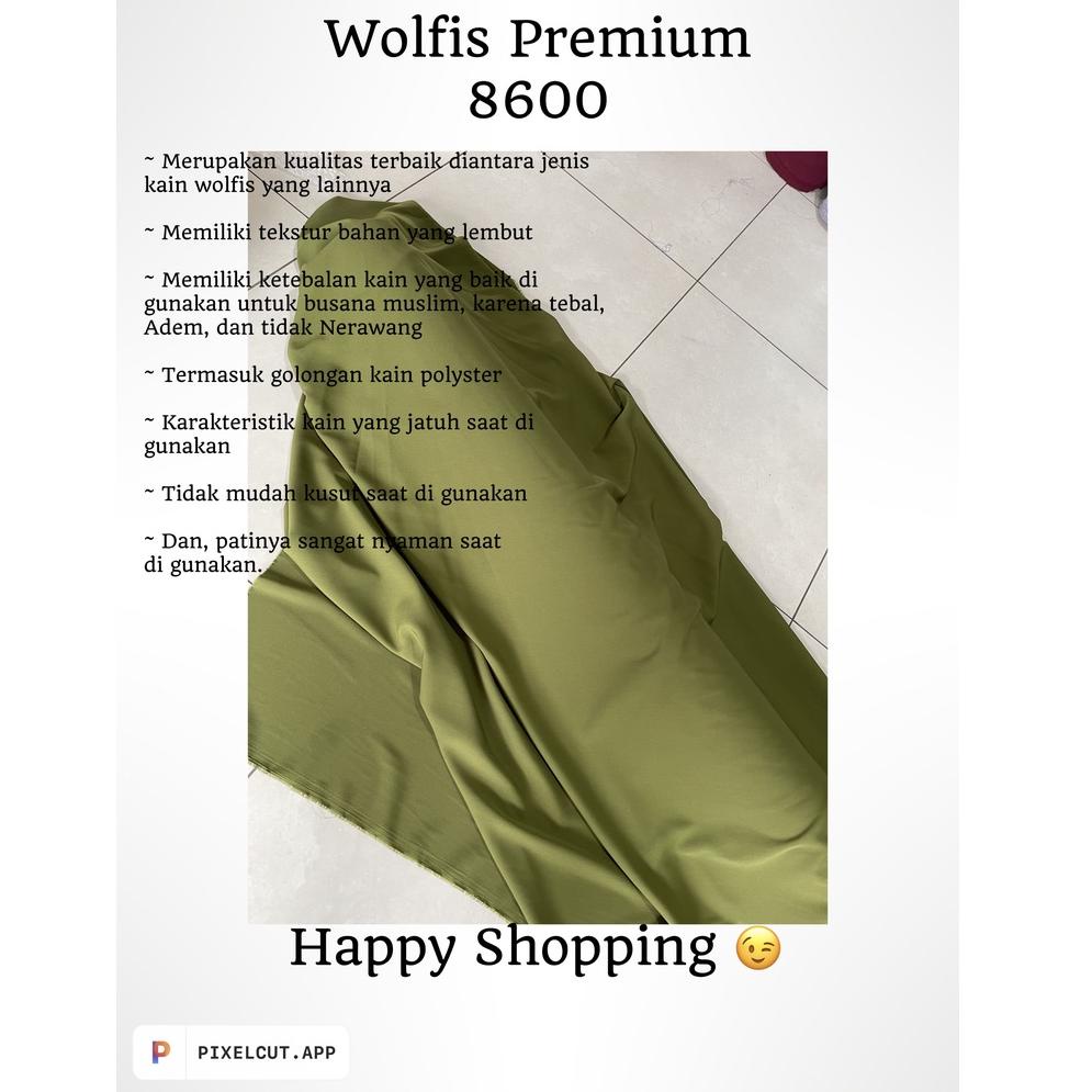 ✨ 7.7  KAIN WOLFIS PREMIUM / KAIN WOOLPEACH / KAIN WOLFIS 8600 / HIJAB WOLFIS / WOLFIS PREMIUM / KAI