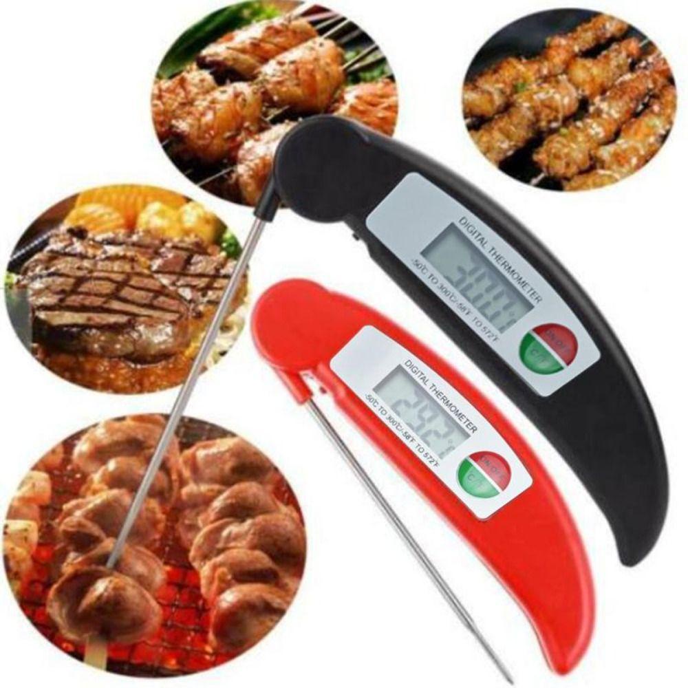 Solighter Digital Food Thermometer Portable Barbekyu Alat Masak Untuk Daging BBQ Makanan Minyak Dapur Pengukur Suhu