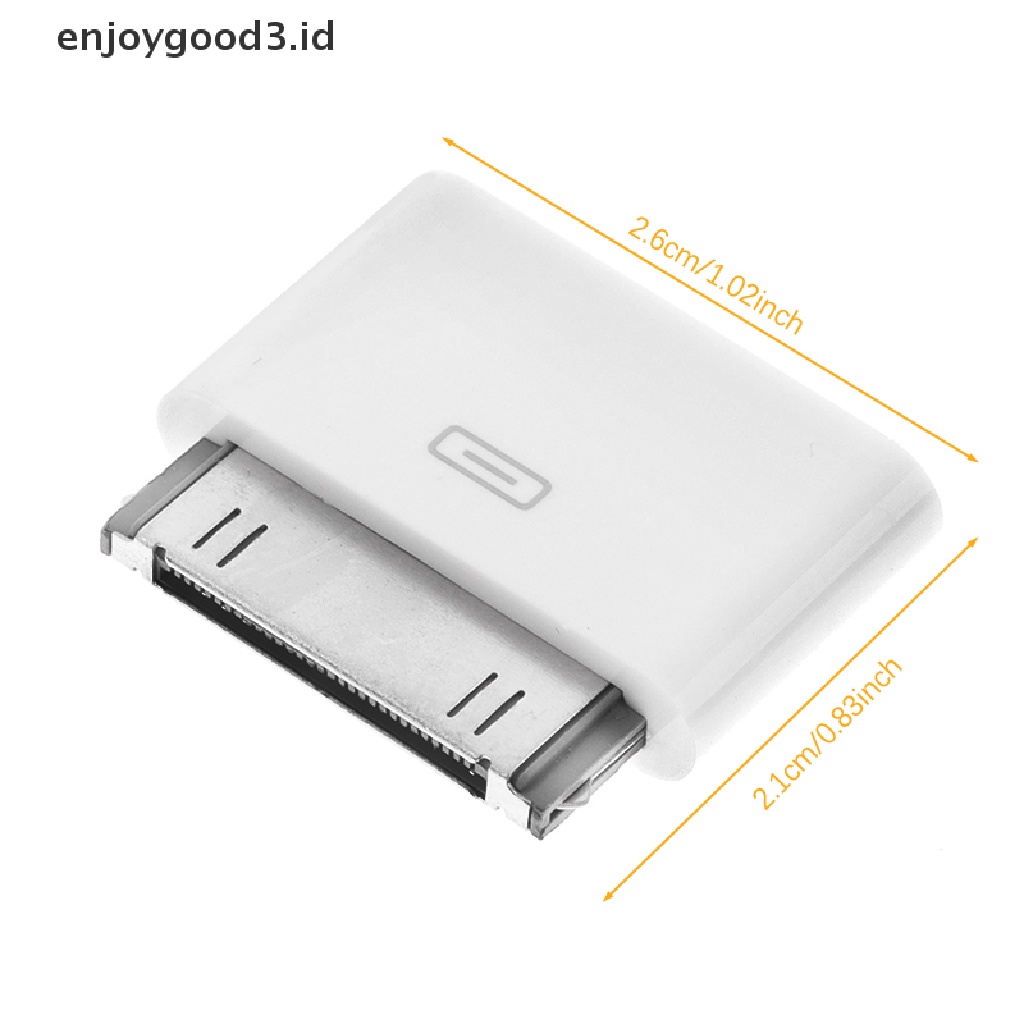 【 Rready Stock 】 Micro Usb to 30 Pin Charger Converter Adapter for Apple Phone 4 4s 3gs Ipod Data Ssynchronization Adapter （ ID ）