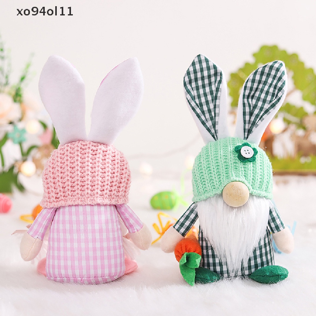 Xo 2023boneka Kelinci Gnome Tanpa Wajah Paskah Handmade Reusable Home Decoration OL