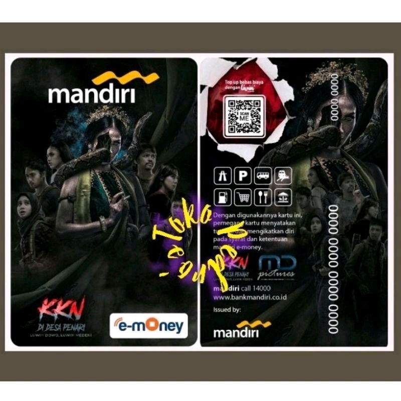 Mandiri eMONEY eTOLL KKN - Di Desa Penari - BADARAWUHI Pose ORI /Like eTOLL Tapcash Flazz or Brizzi