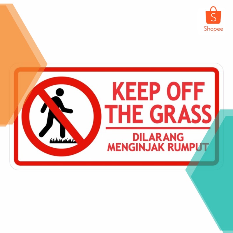 

Murah Rambu Dilarang Menginjak Rumput 50cm x 25cm Plat Alumunium 2 Keren