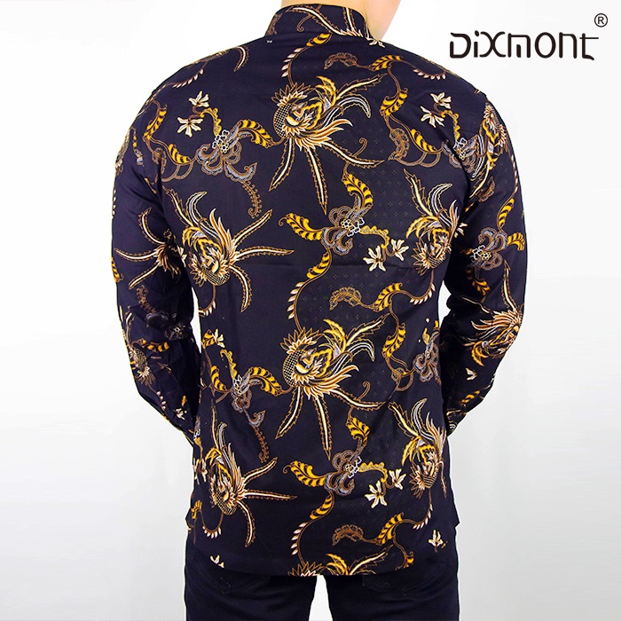 Dixmont Kemeja Pria Batik Panjang Hem BL00222