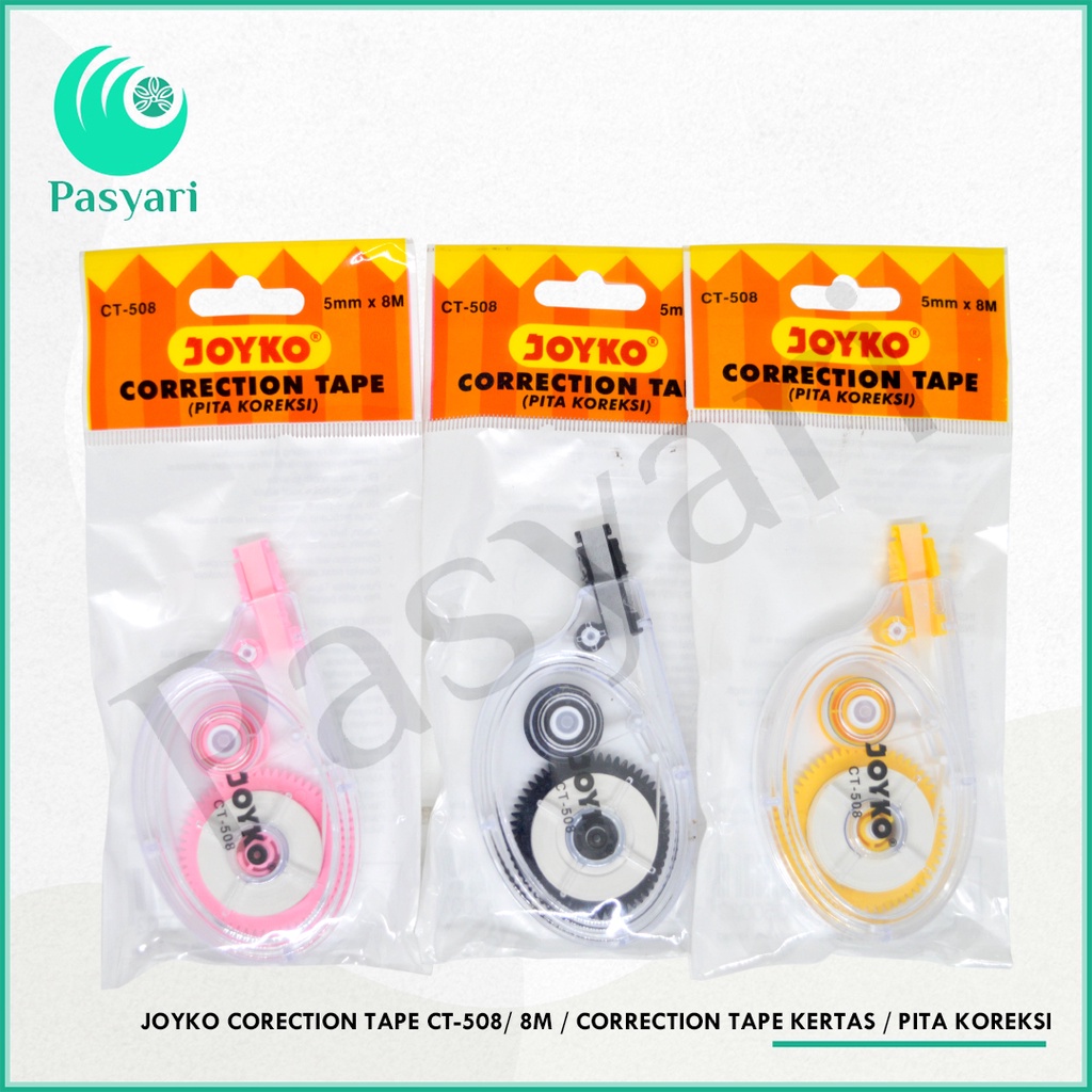 

JOYKO CORECTION TAPE CT-508/ 8M / correction tape kertas / pita koreksi