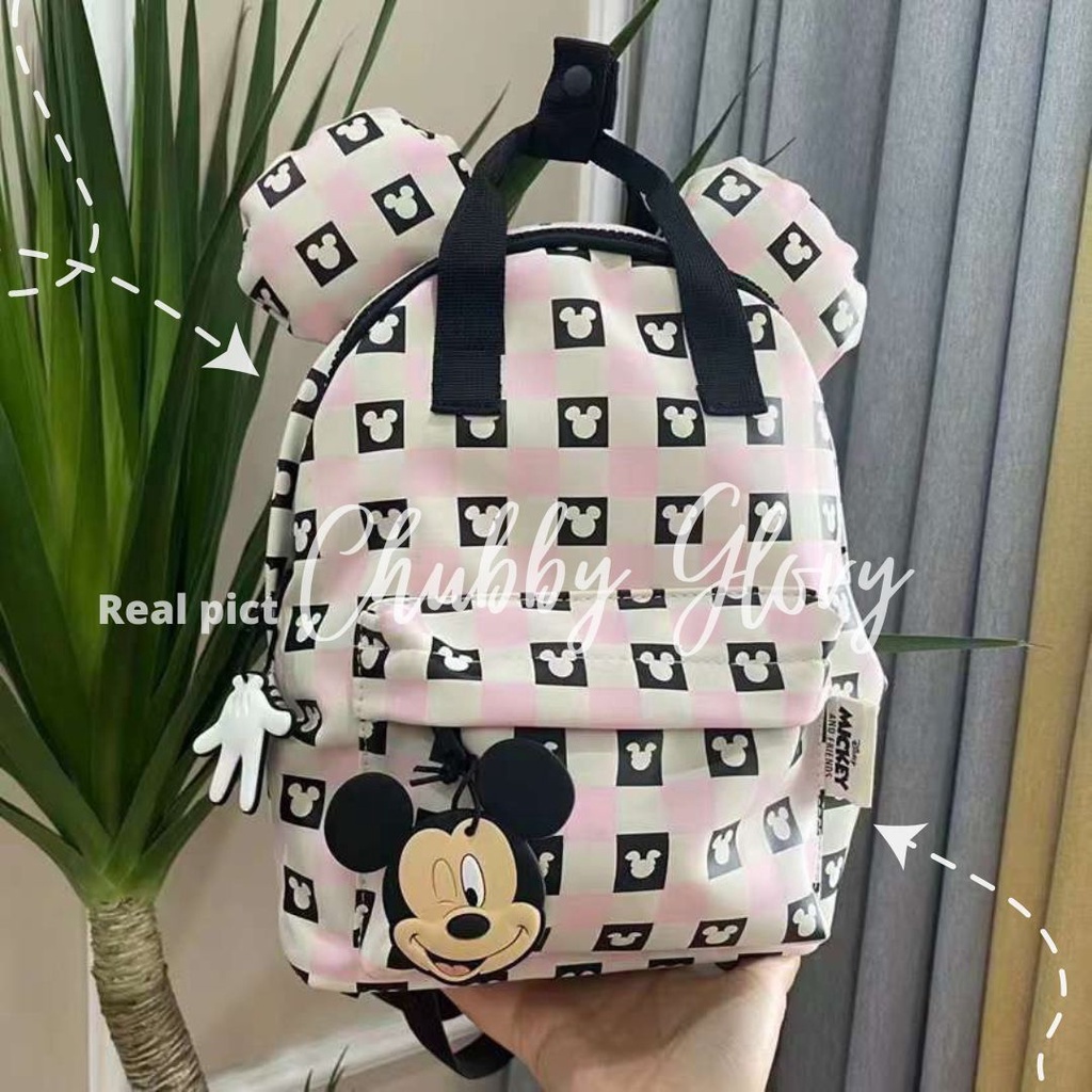 BA2106 Tas Zara Tas ransel gemblok anak perempuan karakter murah import tas anak TK PAUD model cute mickey mouse terlaris dan termurah ransel anak perempuan tas import