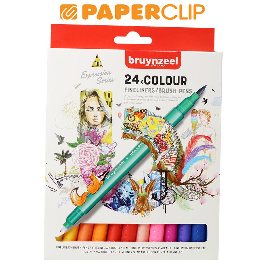 

FINELINER / BRUSH PENS BRUYNZEEL SET 24 60325024