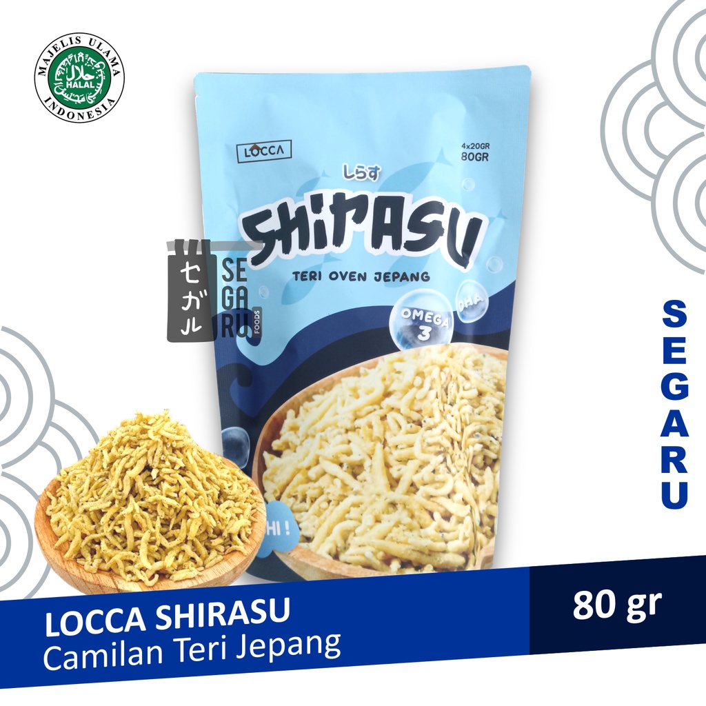 LOCCA Shirasu Teri Jepang | Taburan Camilan Jepang Sehat Halal