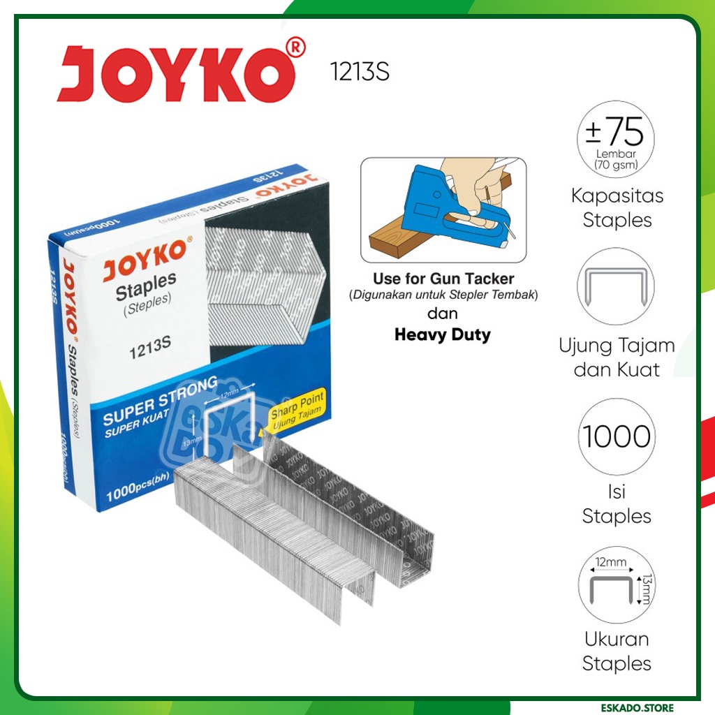 Isi Staples / Refil Stapler Joyko / Refil Guntacker 1213S