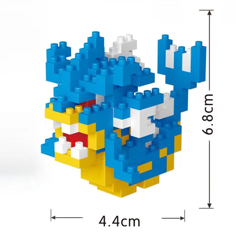 Pokemon Pikachu Charmander Micro Mini Diamond Block Baru DIY Nano Block Lego Mainan Blok Bangunan Charmeleon