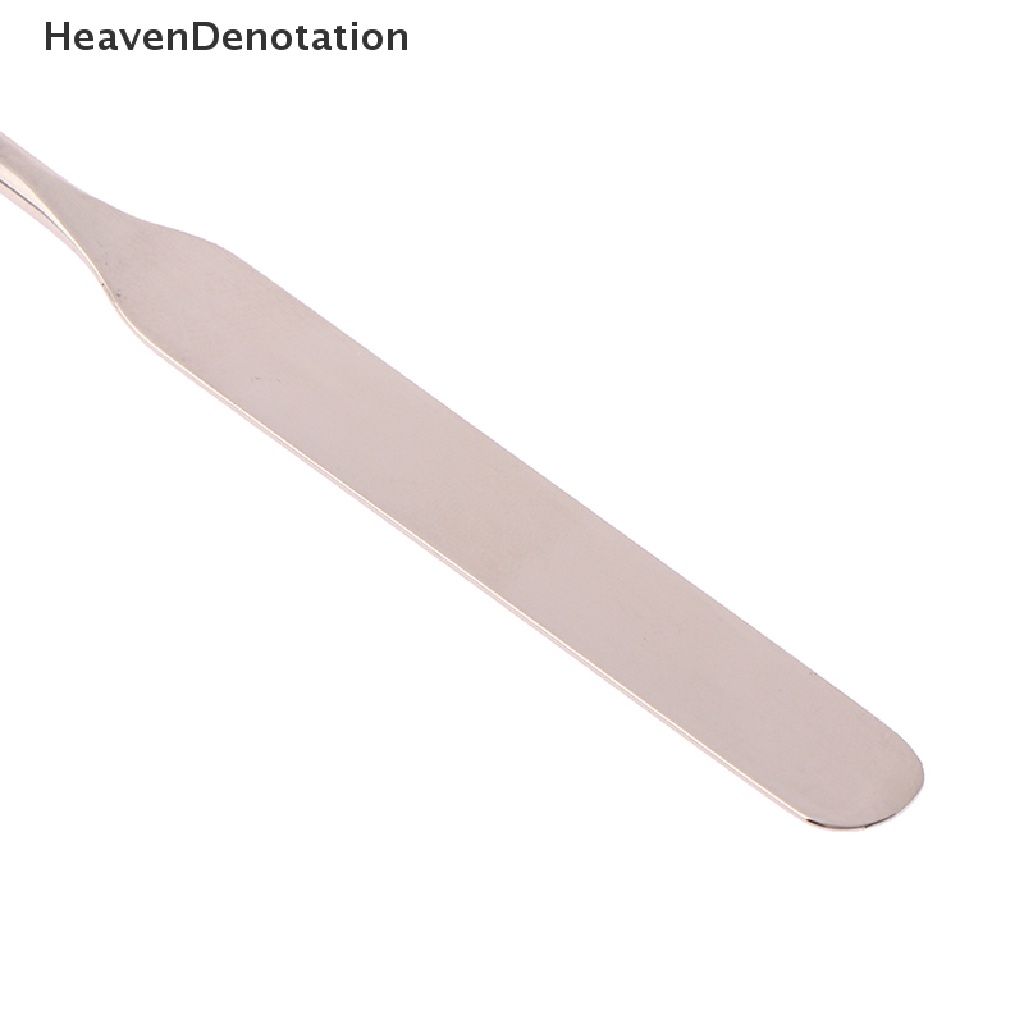 [HeavenDenotation] 1pc Stainless Steel Kepala Ganda Makeup Toner Spatula Nail Art Alat Pengaduk HDV