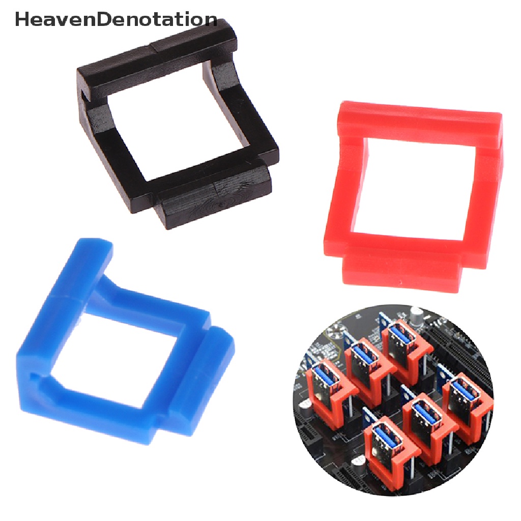 [HeavenDenotation] 5pcs PCIE Slot 1x Gesper Papan Kecil Diameter 21mm * 23mm Kartu Grafis Ekstensi Kabel Pemegang HDV