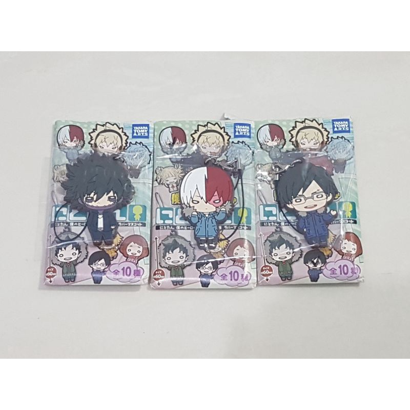 Boku no Hero Academia Todoroki Dabi Iida Nitotan Rubber Strap Gantungan