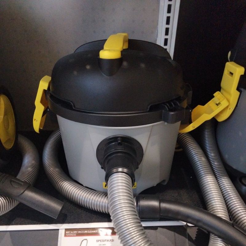 KRISBOW Vacuum Cleaner Wet &amp; Dry 10 Liter