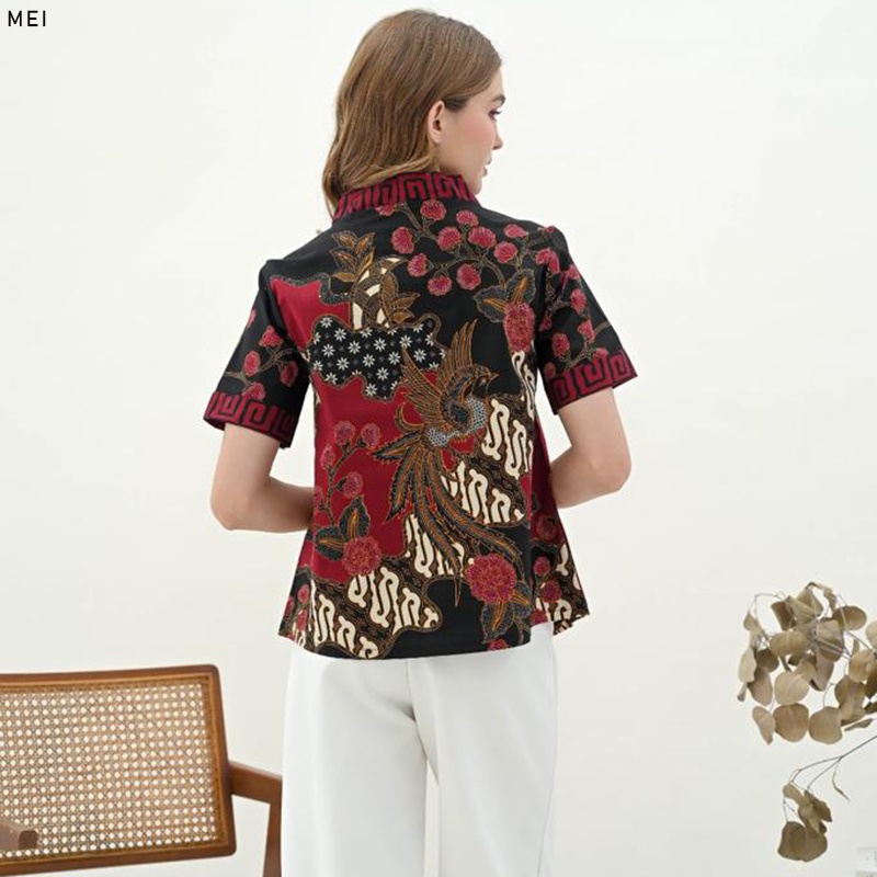 MEI TOP STANDAR / JUMBO - Atasan Batik Wanita Blouse Wanita