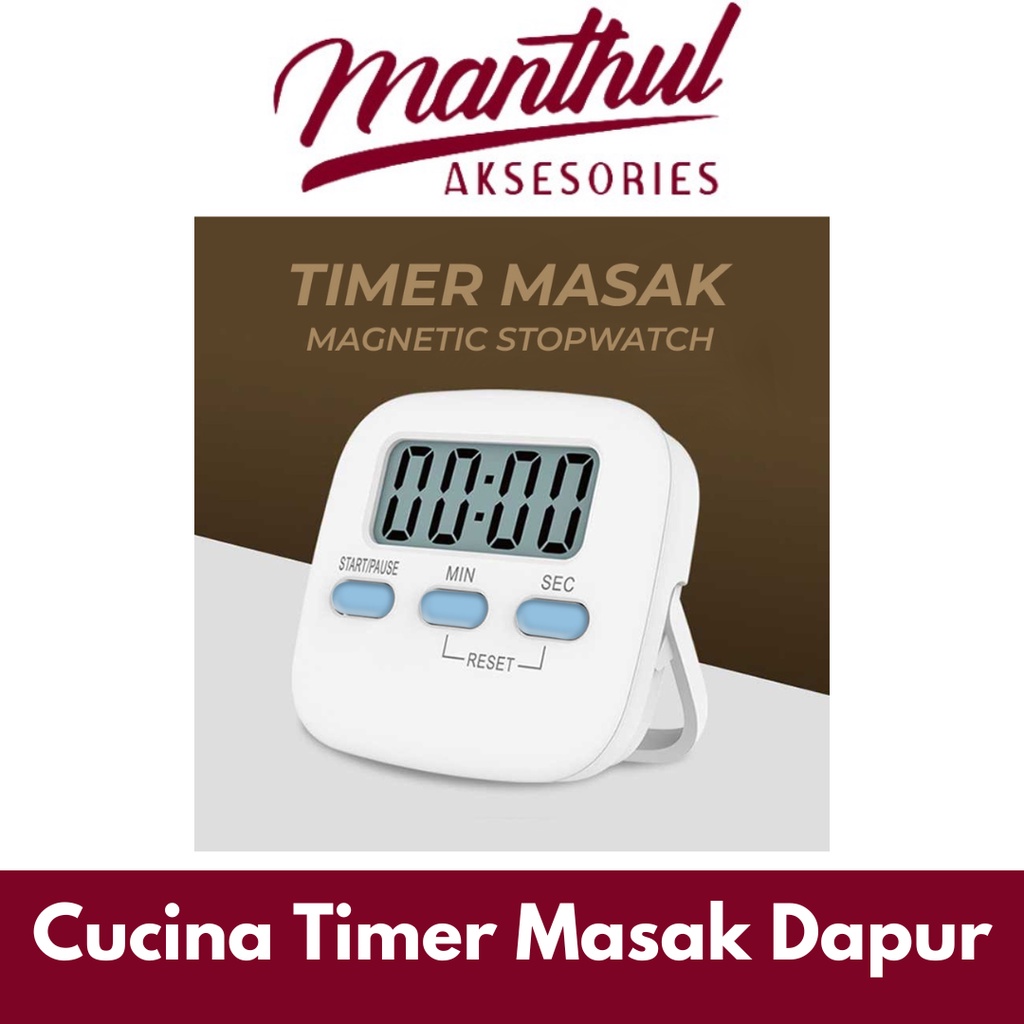 Cucina Timer Masak Dapur Magnetic Stopwatch Alarm Clock - JS-113