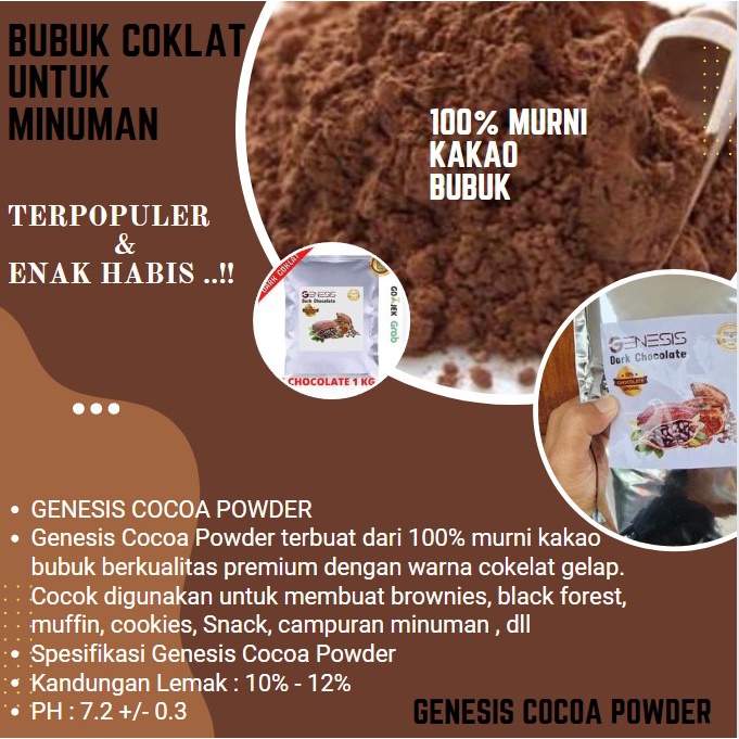 

Bubuk Coklat Kokoa / Cocoa Powder Dark