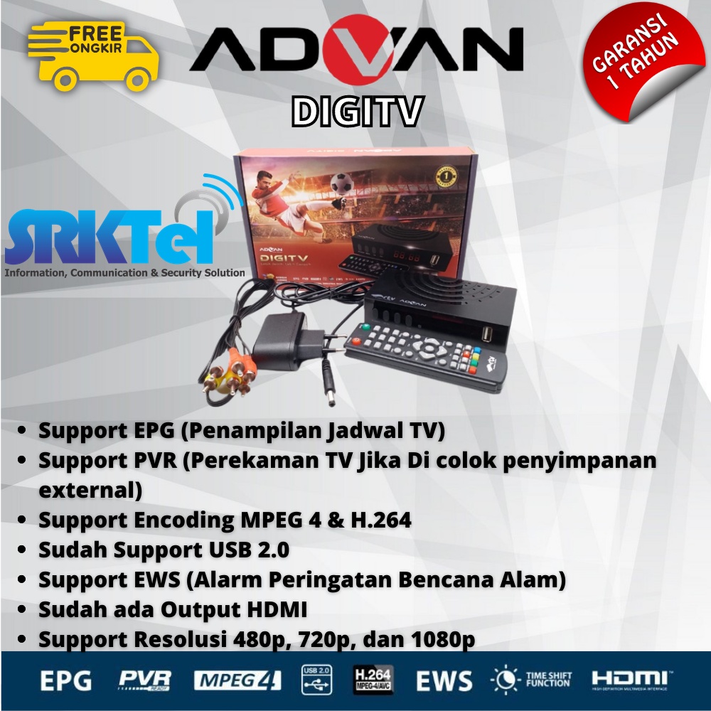 Advan STB Set Top Box Digitv