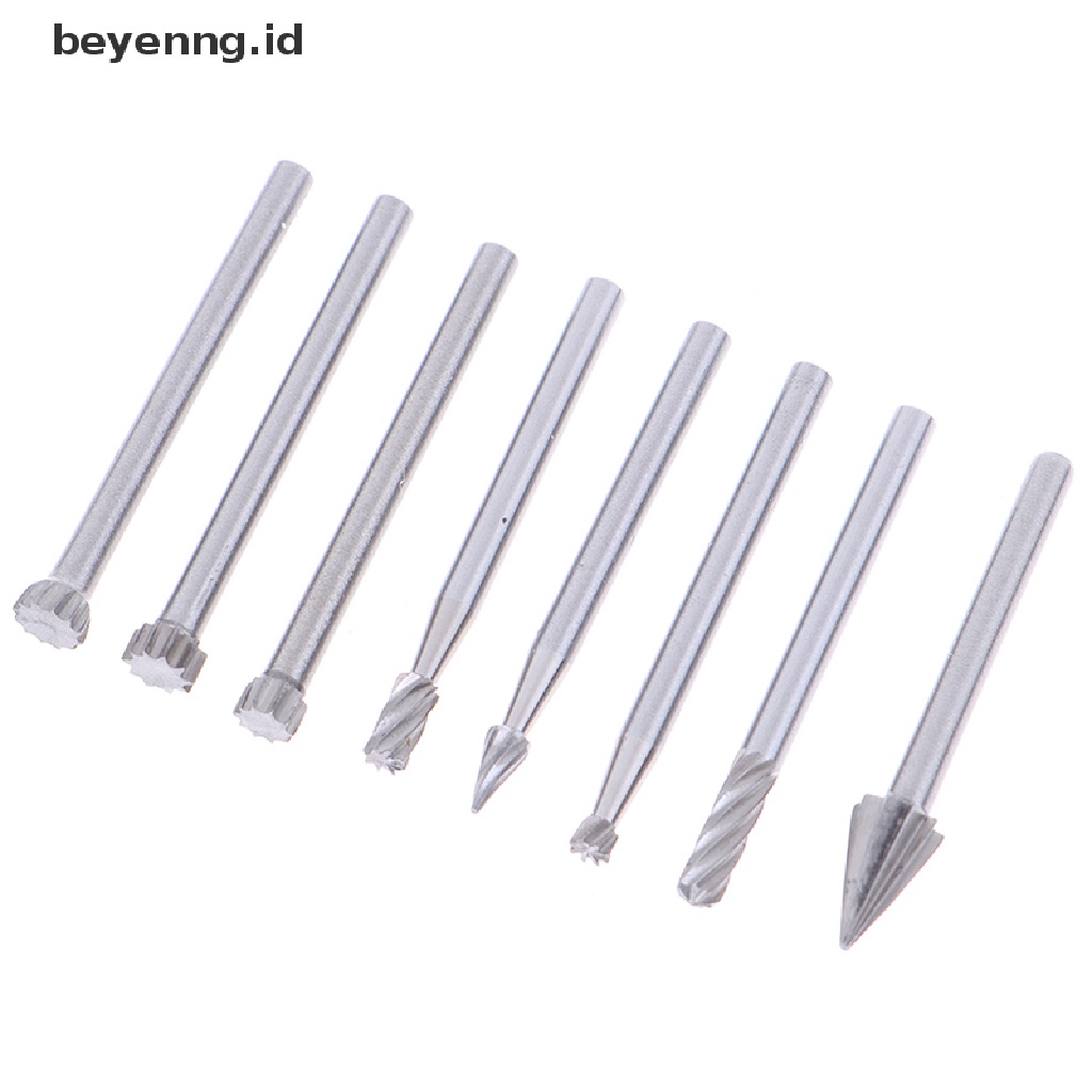 Beyen 20pcs Tungsten Carbide Rotary Point Burr Die Grinder Shank Set 3 * 40mm ID