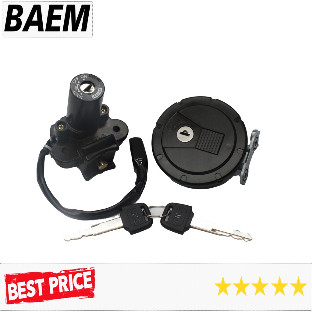 Kunci kontak plus tutup tangki KLX 150 DT Ori KNZ