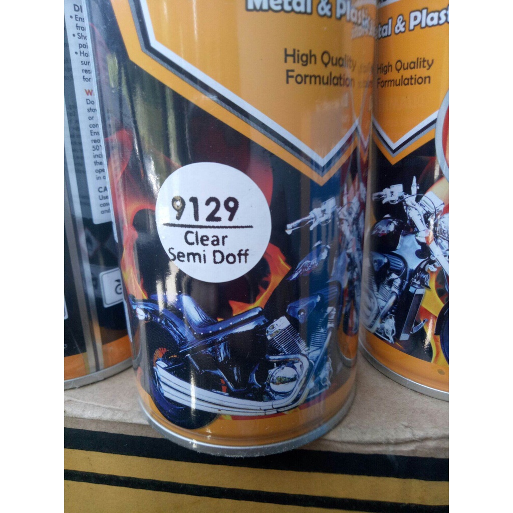 Pilok Diton Premium Clear semi Doff 9129 400cc Pernis clear Pilox bening pilok finishing Cat semprot