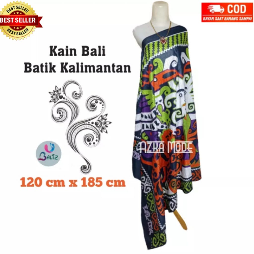 Kain Pantai Kain Bali Pantai - Kain Bali Jumbo Motif New Batik Kalimantan - Sarung Pantai SEMBILAN MODE - Sarung Bali - Kain Pantai - Kain Katun Jepang - Kain Untuk Hiasan Dinding - Kain Untuk Plafon Mobil Truk Dan Mobil 3/4 Lainnya