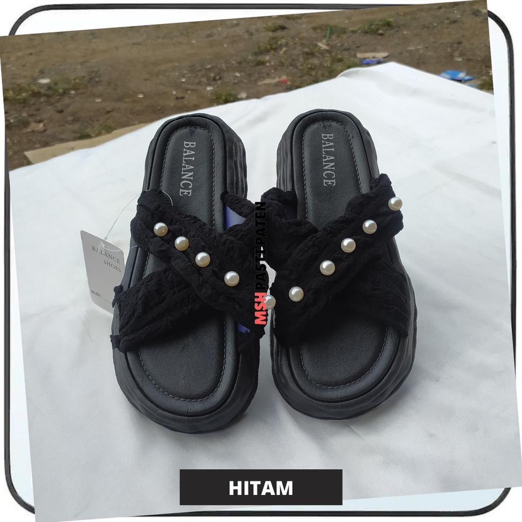 Sandal Selop Silang Tebal import Wanita Sandal Tebal Empuk Dipakai