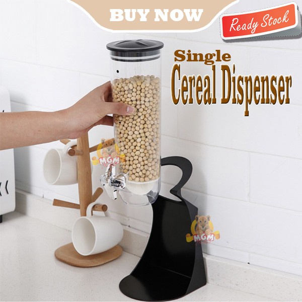 SINGLE CEREAL DISPENSER 250G TEMPAT SEREAL SNACK KACANG BIJI KOPI