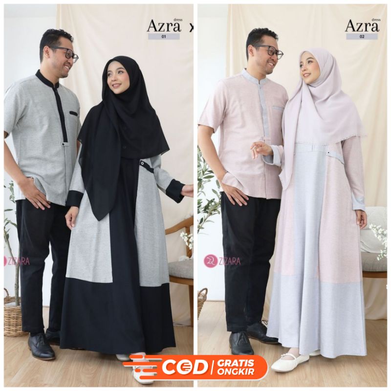 Azra & Ayaz Couple by Zizara Azra Dress Zizara Ayaz Kemko Zizara Seragam Couple Lebaran Zizara Sarim