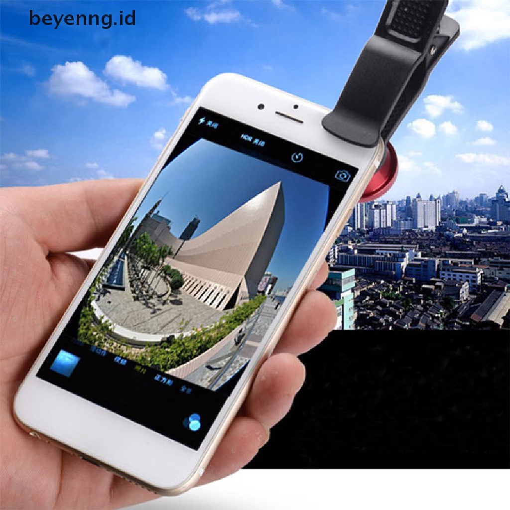 Beyen 3In1 Handphone Fish Eye+Wide Angle+Lensa Kamera Makro Untuk ID Hp Universal
