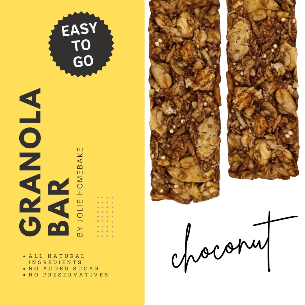 

Granola Bar by Jolie Homebake - Choconut Coklat Coconut