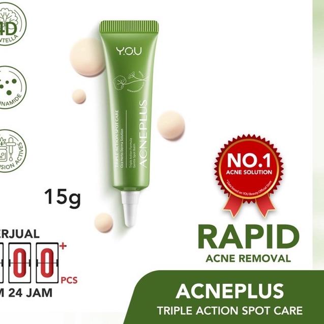 ✦ YOU AcnePlus Triple Action Spot Care 15 gr / Acne Spot You / You Acne ( YOU MAKEUPS OFFICIAL STORE