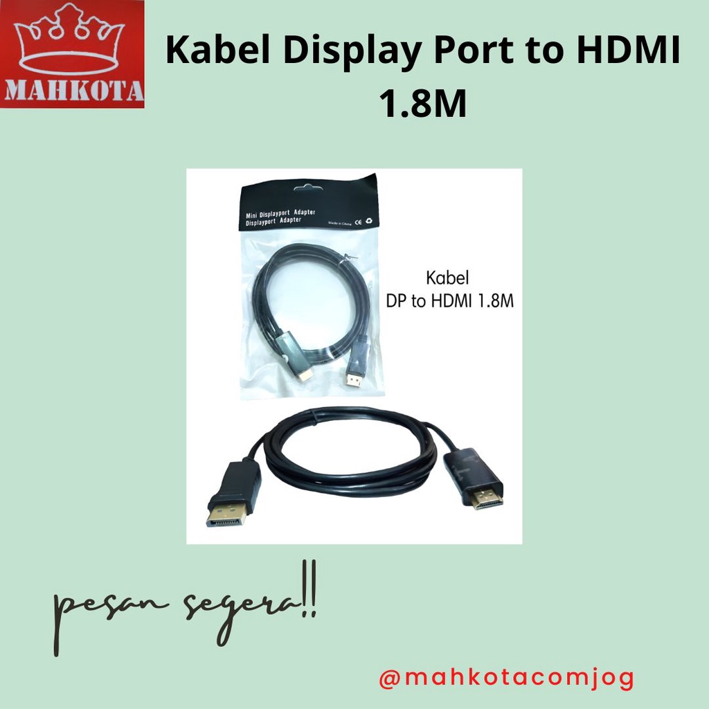 Kabel Display Port to HDMI / Kabel DP to HDMI