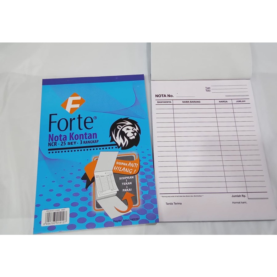 

Buku Nota NCR Forte Kecil 3ply