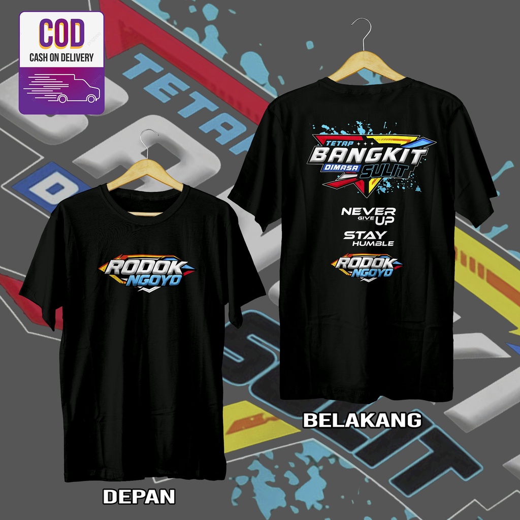 Kaos Kata Kata Racing Rodok Ngoyo Tetap Bangkit Dimasa Sulit Baju Distro Motor Herex Mletre Asek Cot