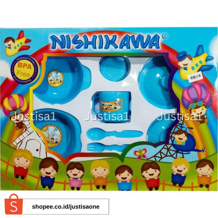 SALE  NISHIKAWA-TEMPAT MAKAN BAYI UKURAN BESAR-FEEDING SET NSK L