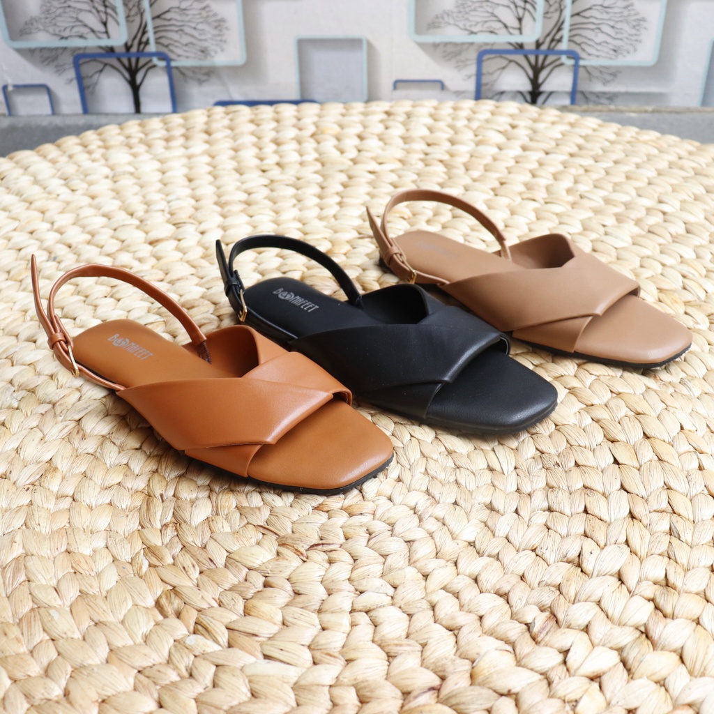 MILEN Flat Sandal Tali Wanita Terbaru 2023 SBM STORE