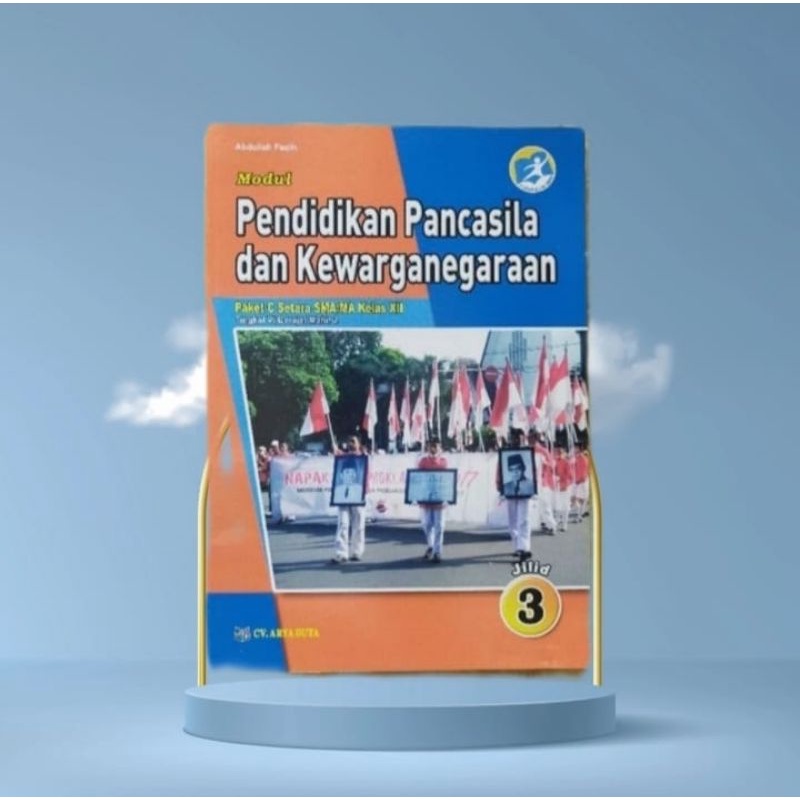 ORI satu paket buku modul paket C jilid 3 kelas 12 ips penerbit arya duta