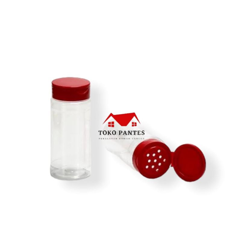 Tempat Wadah Toples Bumbu Tabur Boncabe Lada Botol Plastik Kobe Kormik 140 ML