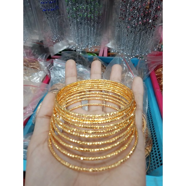 COD✅Gelang Titanium Wanita Anti Karat Korean Style Mewah Gold