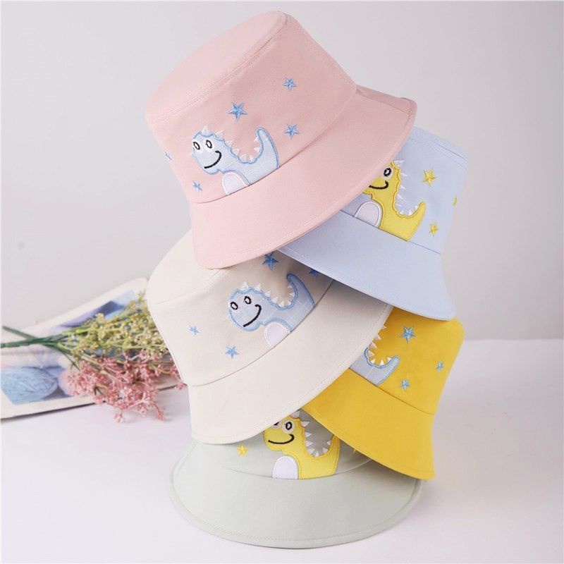 Topi Bucket Anak DINO STAR Bordir usia 2-6 th