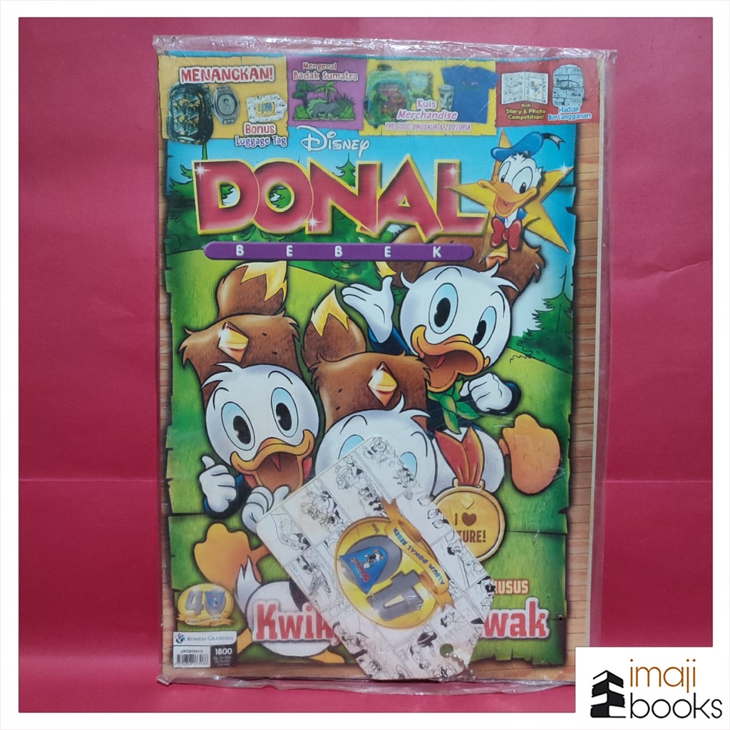 Komik Donal Bebek - Kwik, Kwek, Kwak (Segel, NOS / New Old Stock) + Bonus