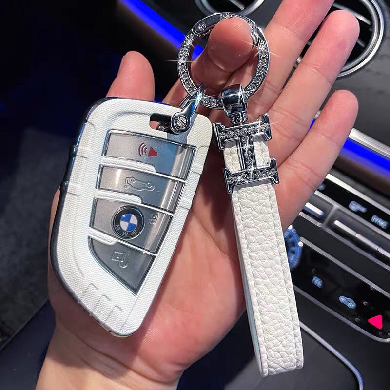 Gantungan Kunci Mobil Kulit Untuk Semua Model Key Belt Chain Hadiah Wanita Istimewah Aksesoris Mobil Keyring Sling