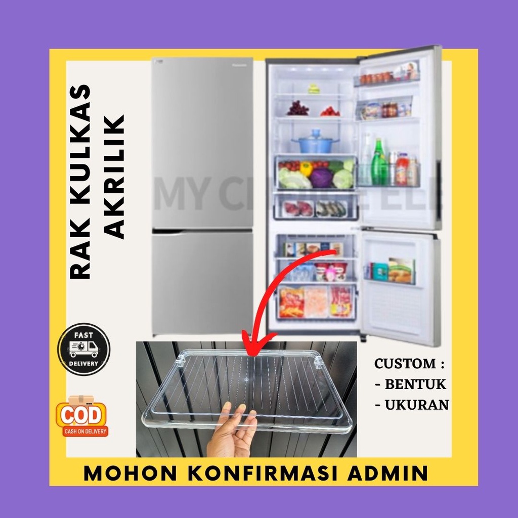 Sparepart Rak Kulkas Panasonic NRBV329QS Freezer Bawah
