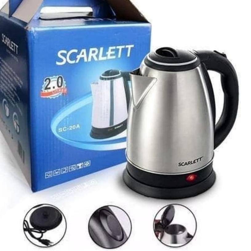 ➣ COD TEKO LISTRIK SCARLETT 2 LITER HIGH QUALITY/TEKO PEMANAS AIR/TEKO LISTRIK MURAH/ALAT PEMANAS AI