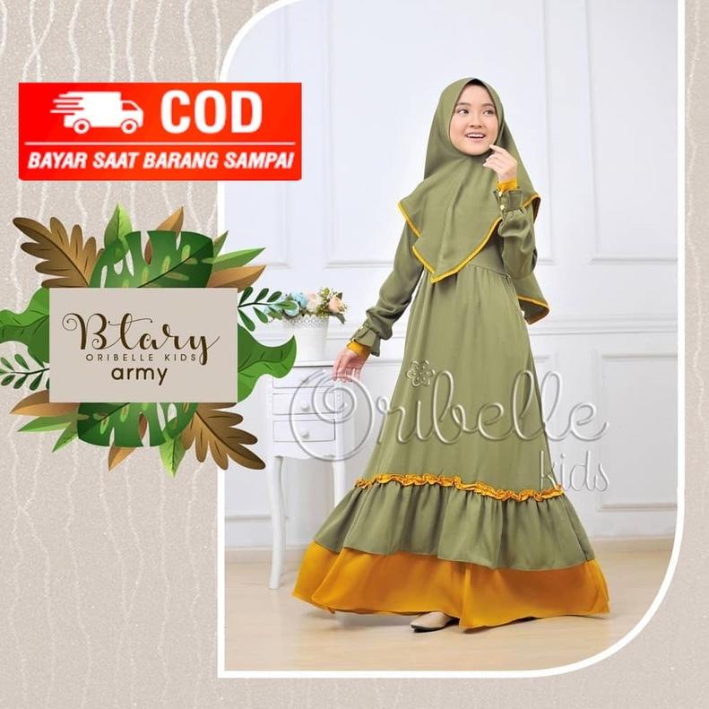 Terpercaya Gamis Syar'i Anak | Baju Muslim Anak perempuan TERBARU Umur 10-12 Tahun